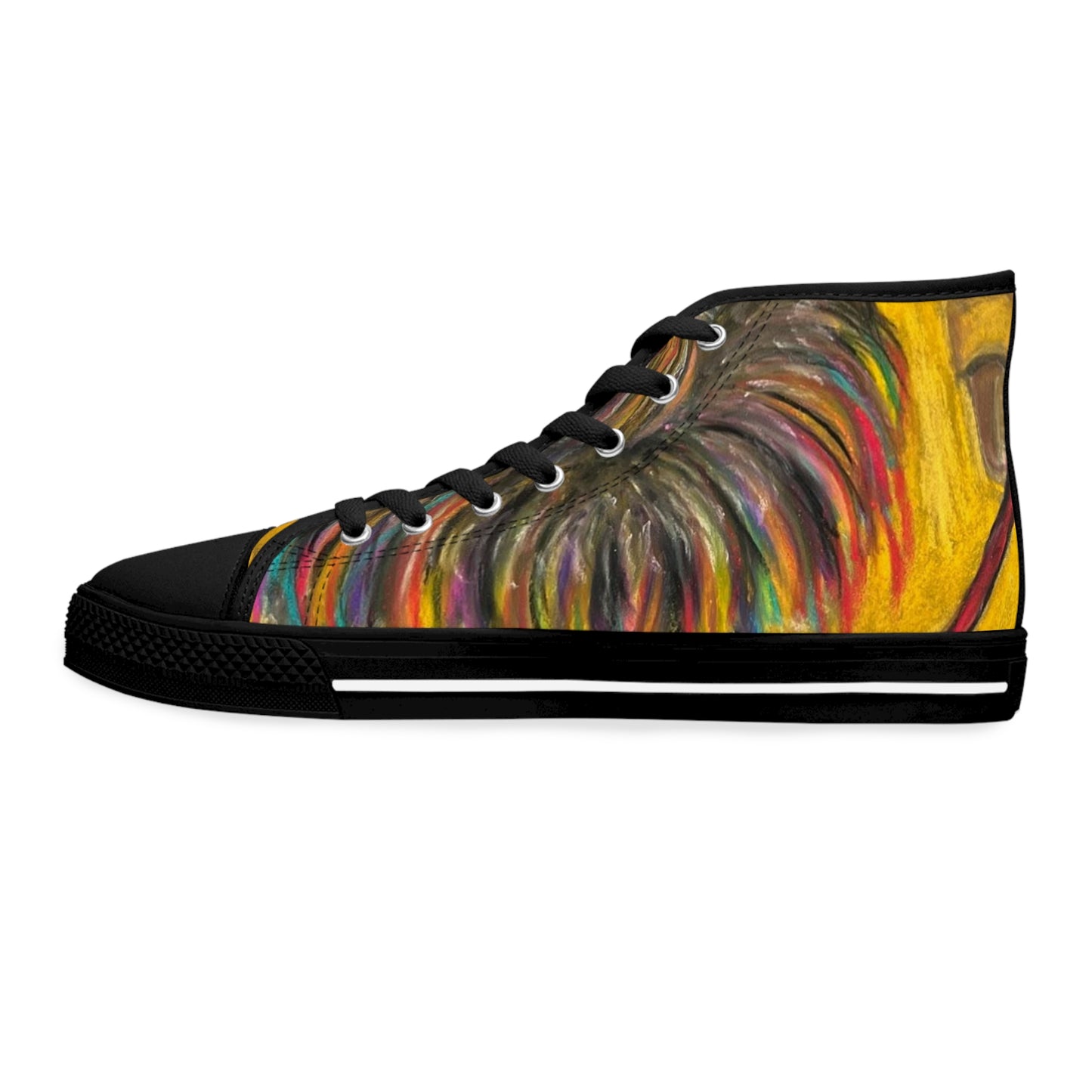 Colorful Surreal Art Women's High Top Sneakers