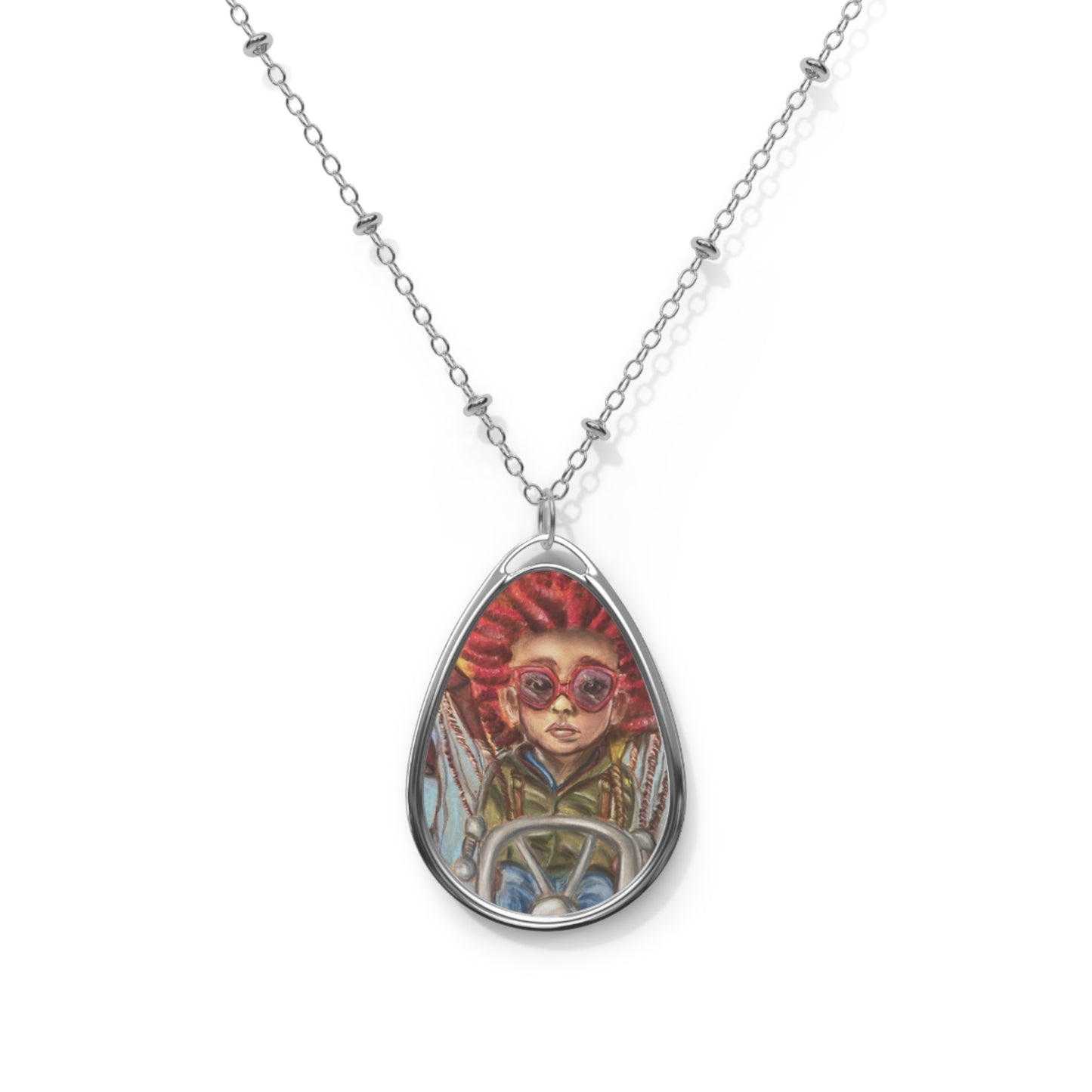 Howie of the Clouds Oval Necklace