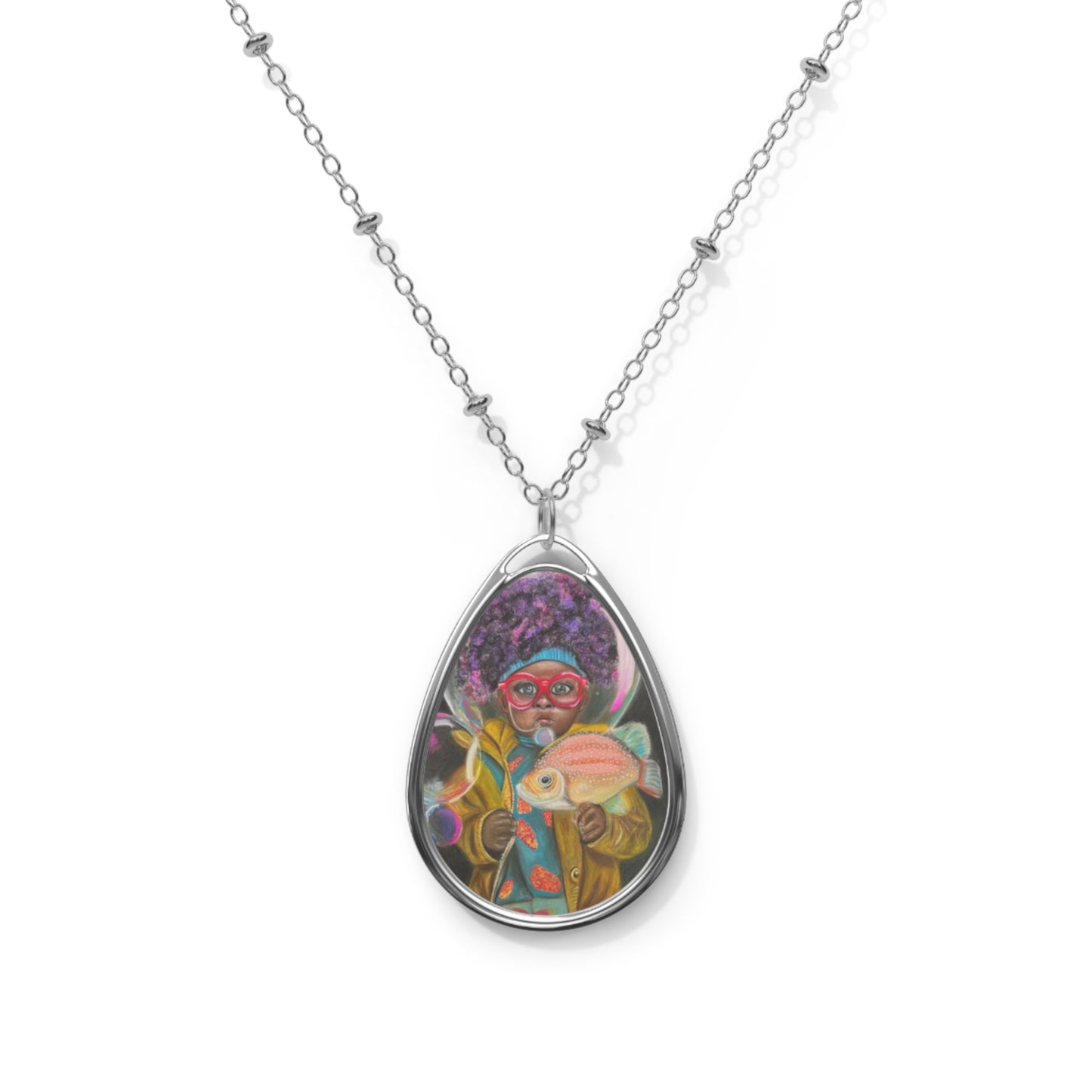 Simon of the Sea Oval Necklace