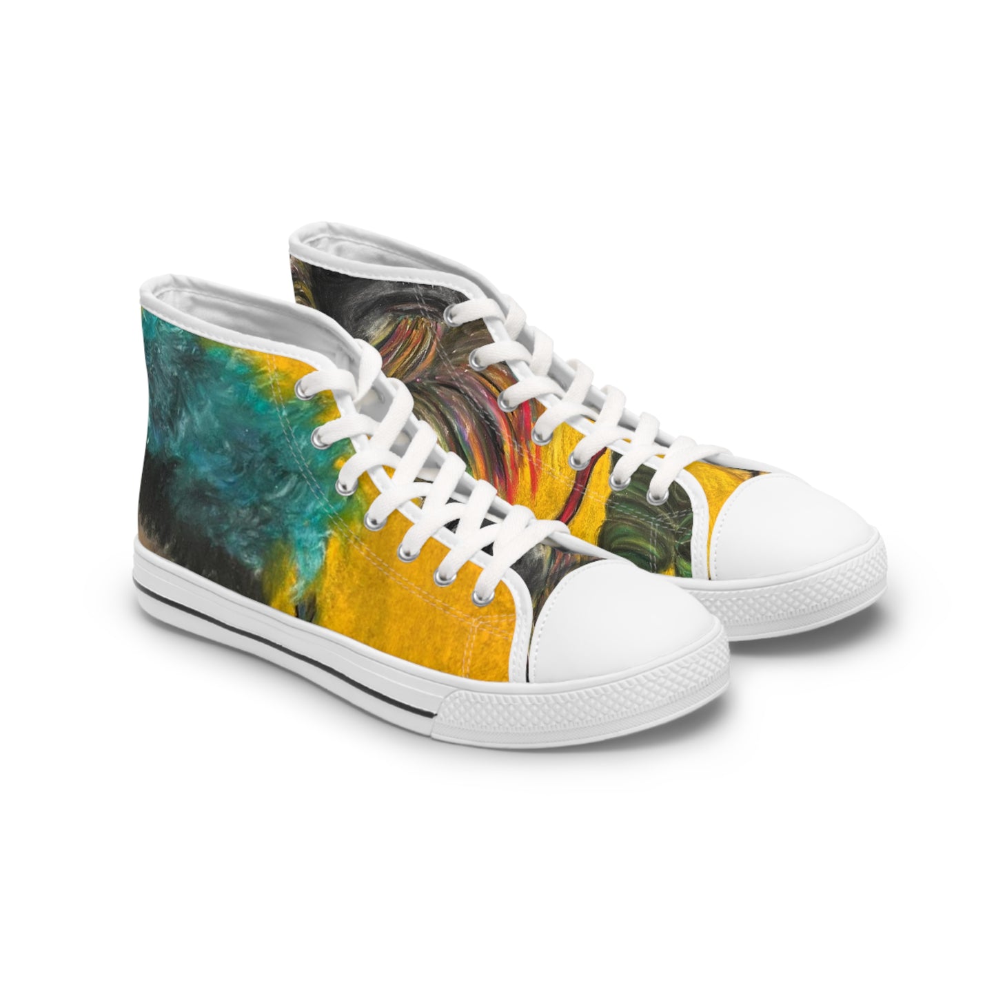Colorful Surreal Art Women's High Top Sneakers