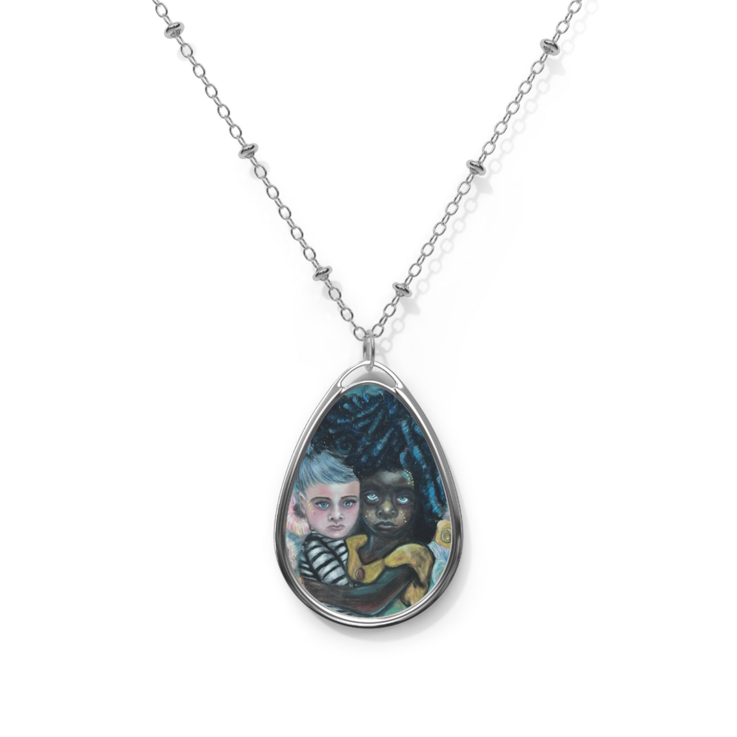 Sisters of Mercy Oval Necklace