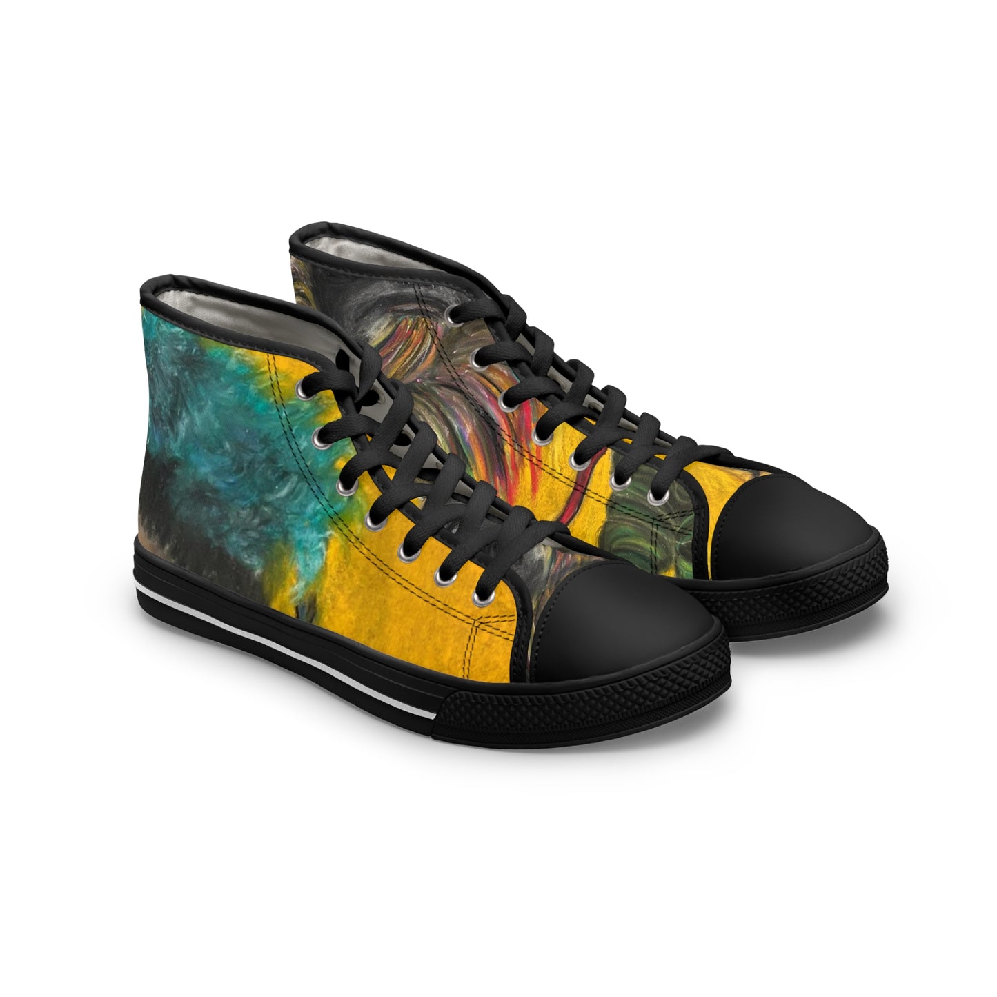 Colorful Surreal Art Women's High Top Sneakers
