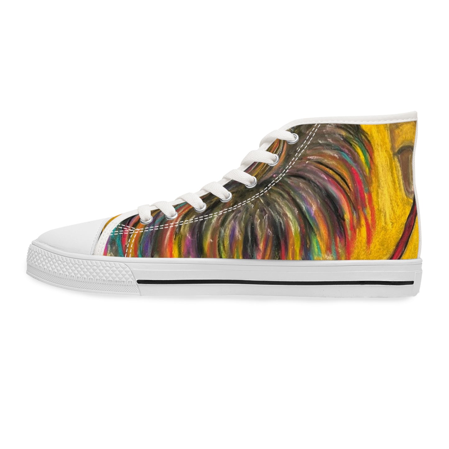 Colorful Surreal Art Women's High Top Sneakers