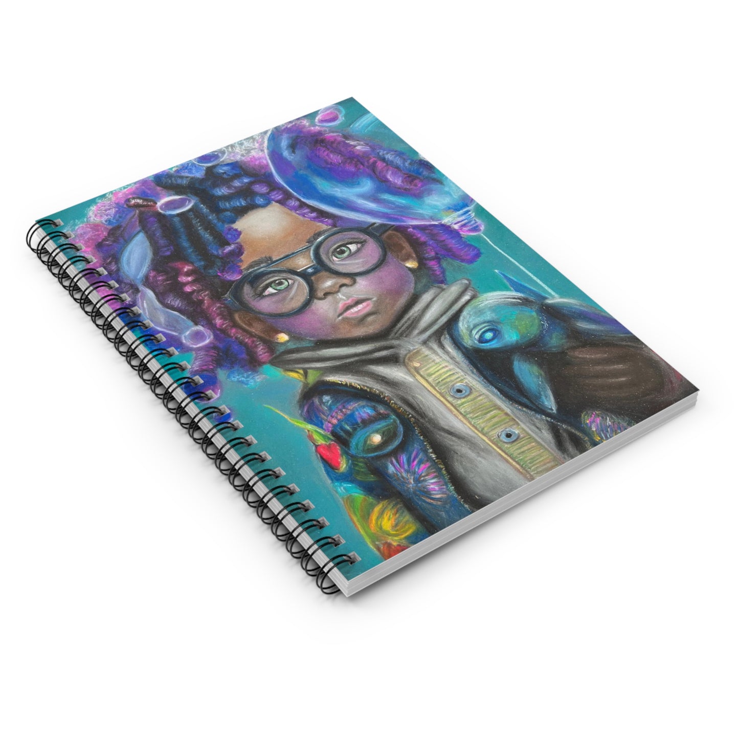 Amari Under Water Spiral Notebook - Ruled Line