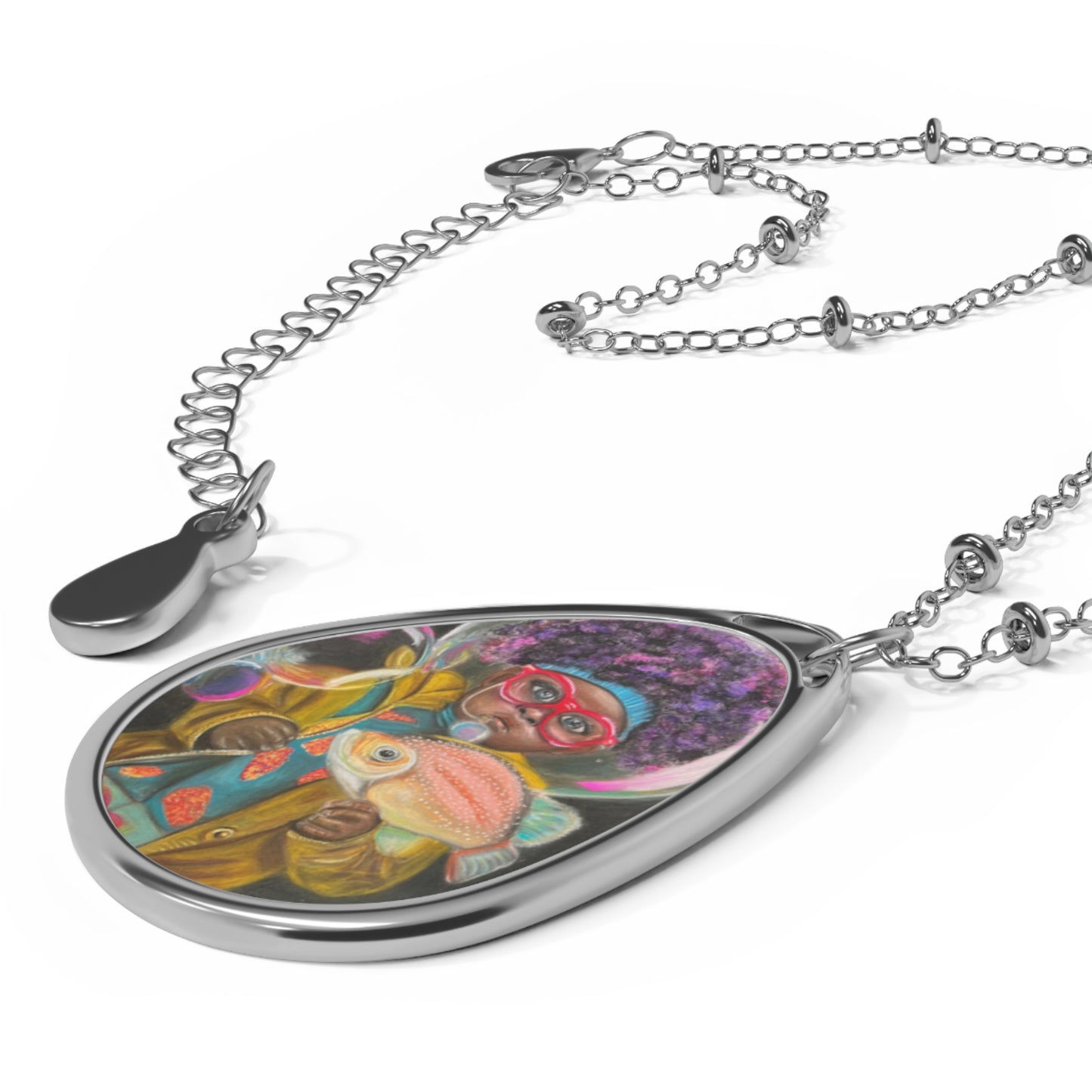 Simon of the Sea Oval Necklace