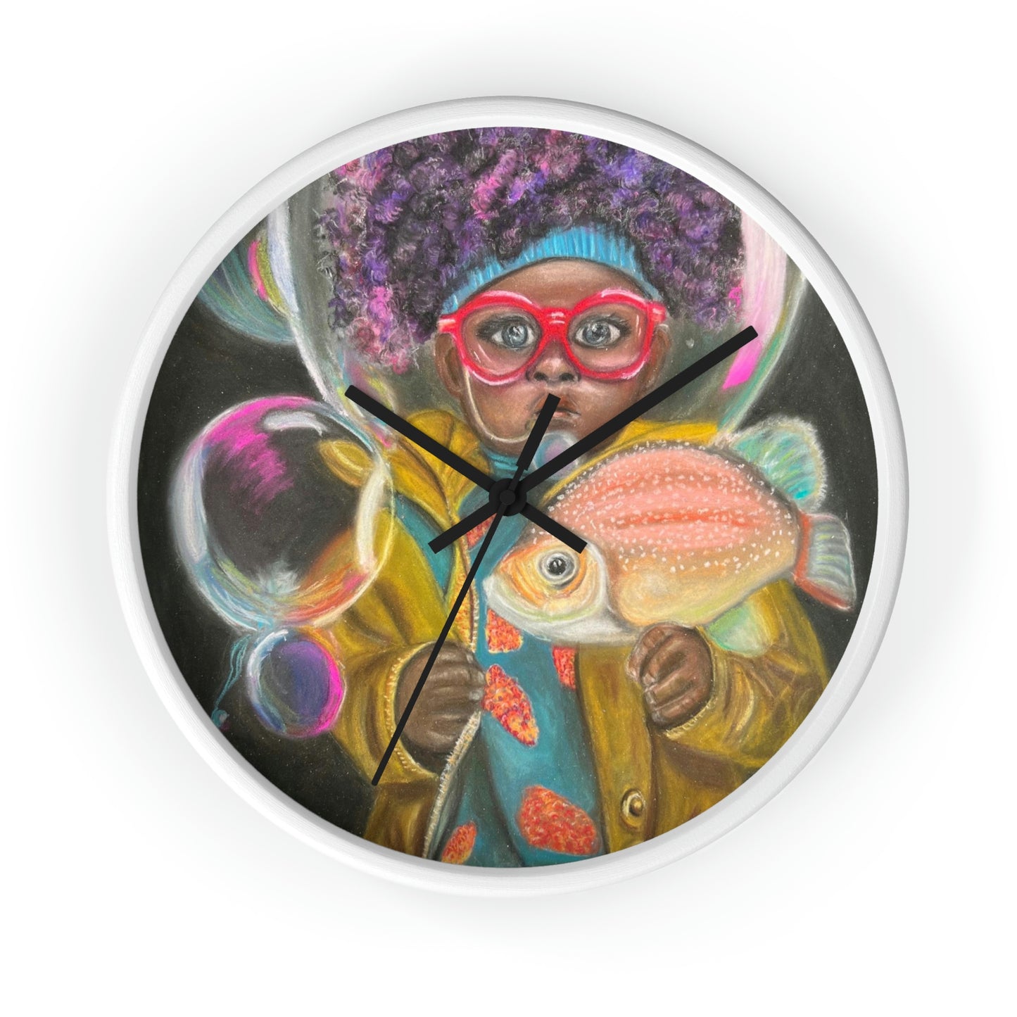 Surreal Art Wall Clock Enzo in the Sea