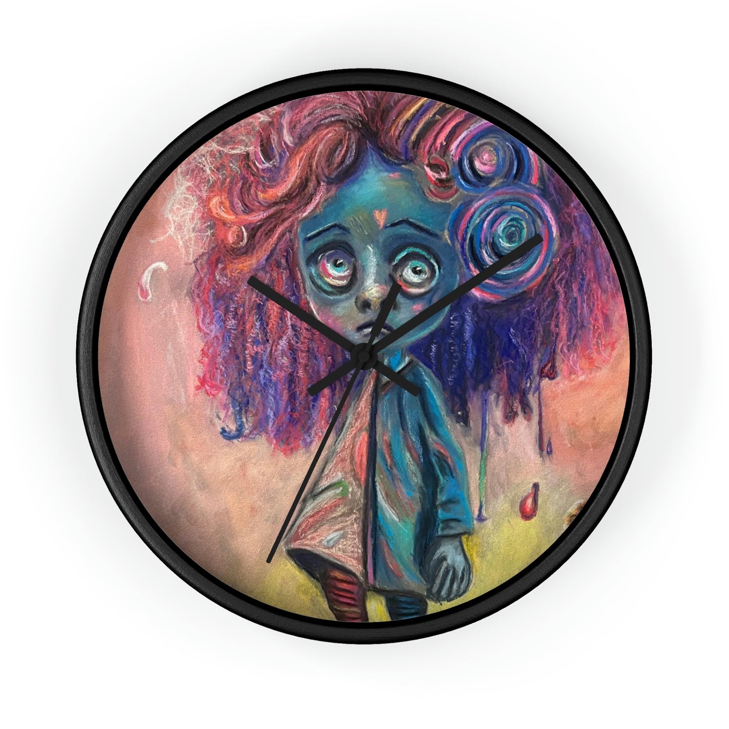 Surreal Art Wall Clock Lottie in Limbo