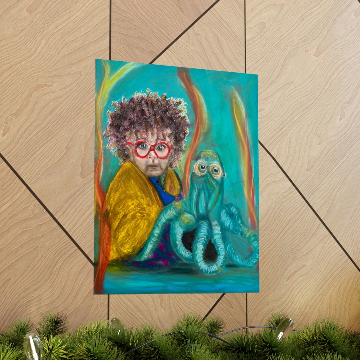 Premium Matte Vertical Posters: Aurelian and his Octopus