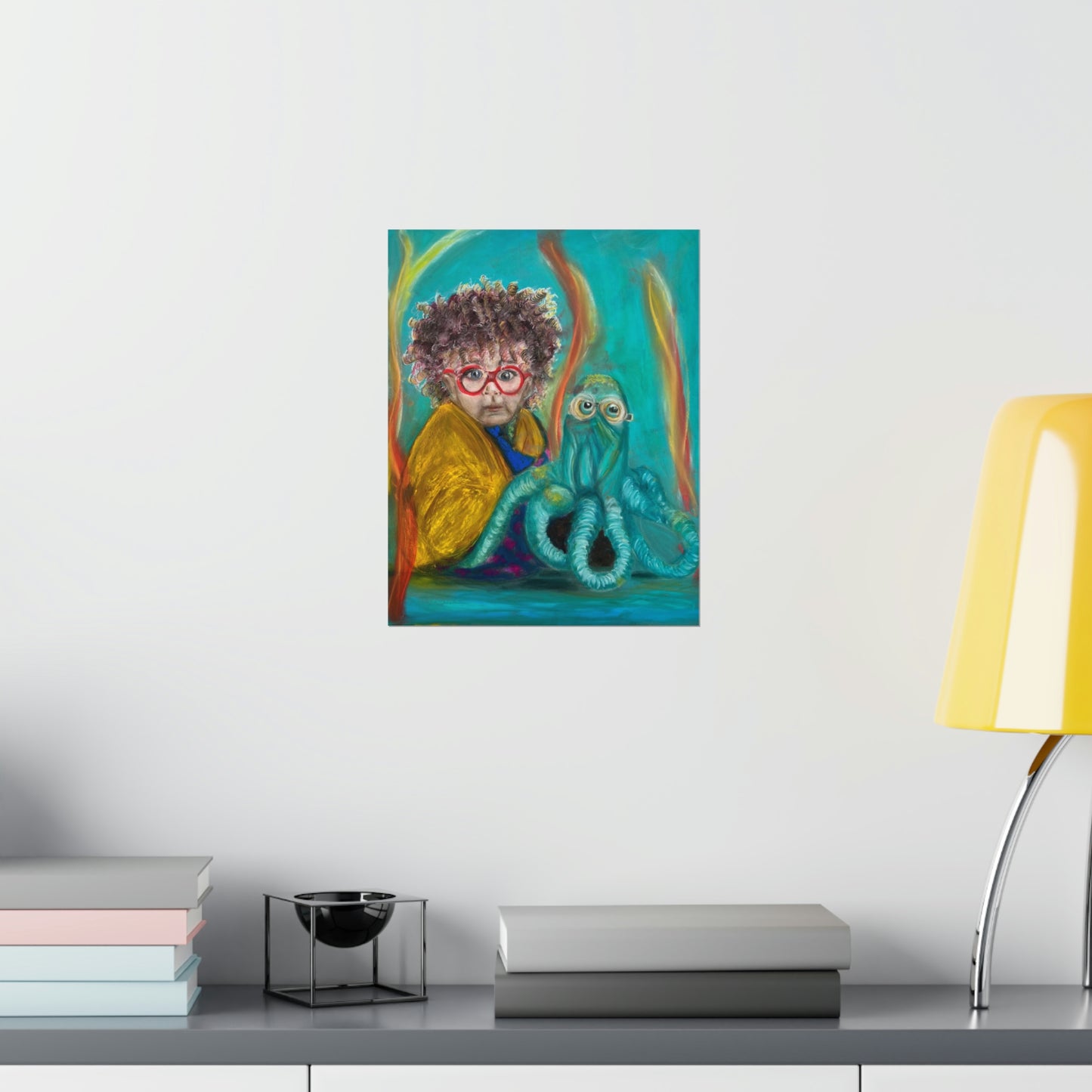 Premium Matte Vertical Posters: Aurelian and his Octopus