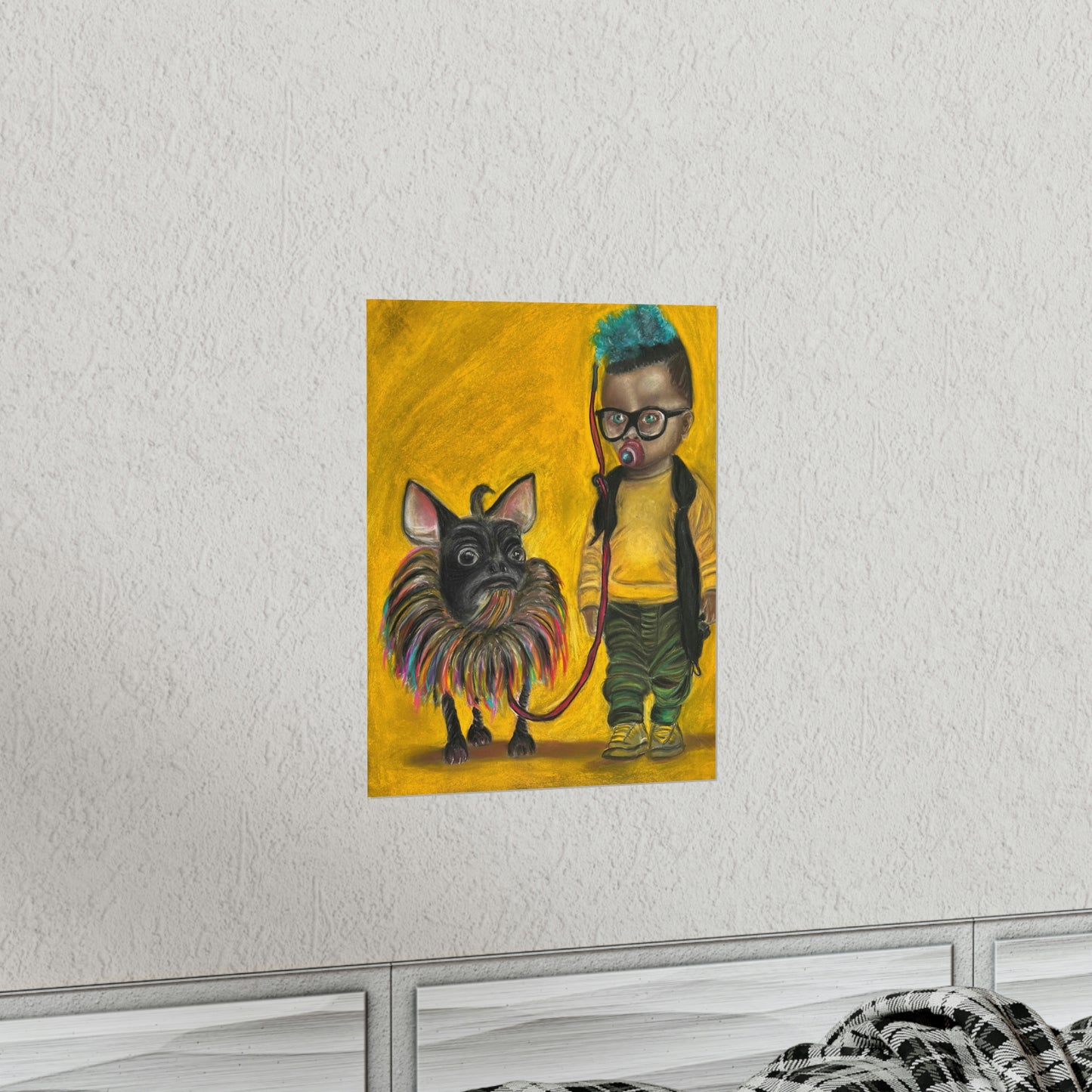 Premium Matte Vertical Posters:Jun Kidlat and his dog Melchor