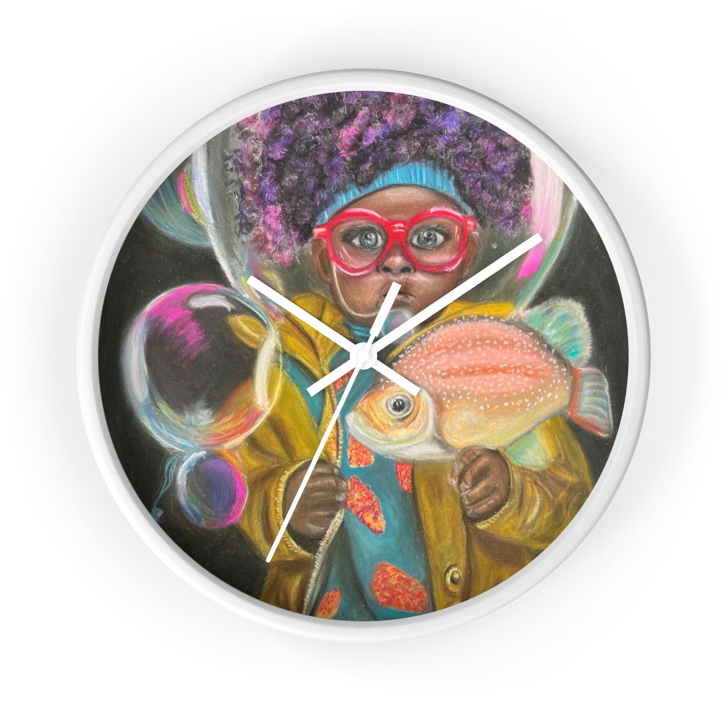 Surreal Art Wall Clock Enzo in the Sea