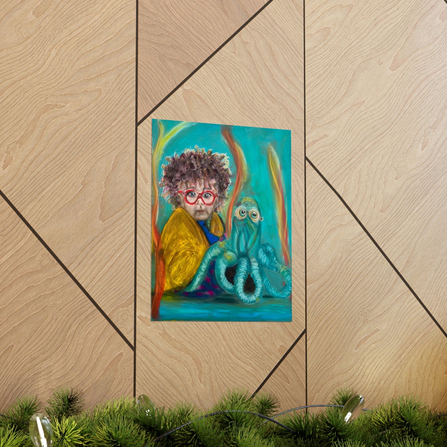 Premium Matte Vertical Posters: Aurelian and his Octopus