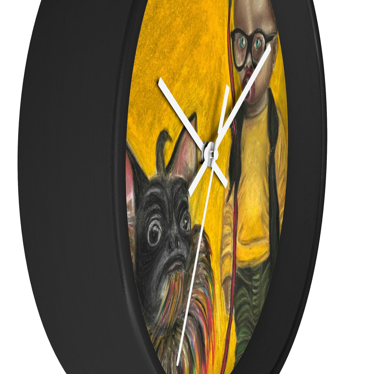 Surreal Art Wall Clock Jun Kidlat and his dog Melchor