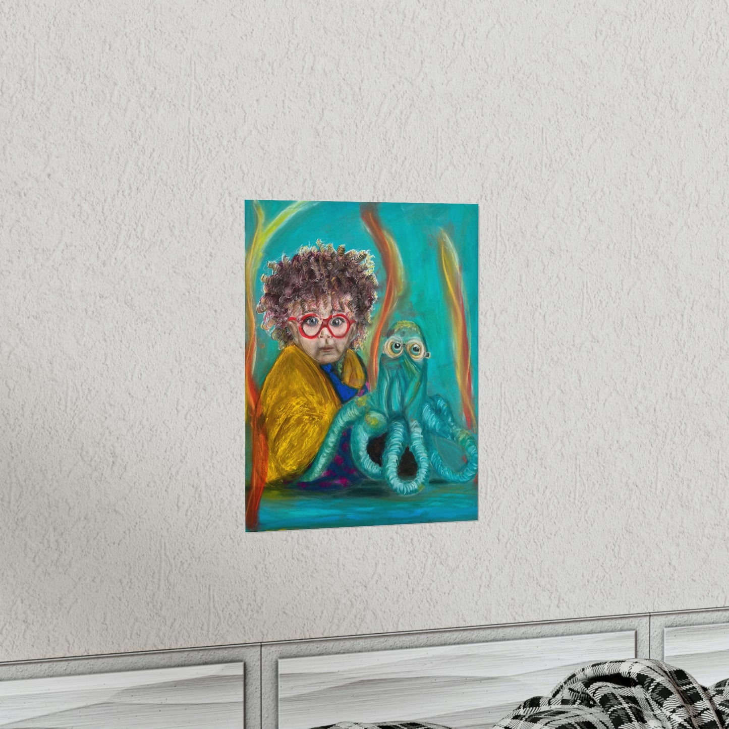 Premium Matte Vertical Posters: Aurelian and his Octopus