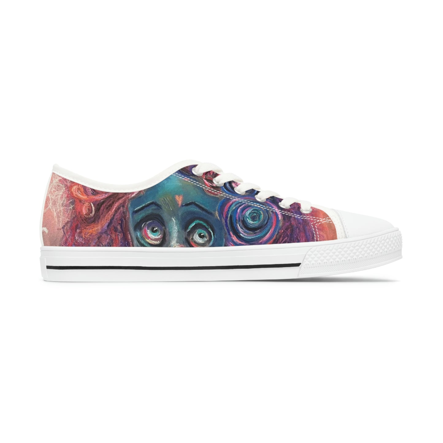 Colorful Surreal Art Women's Low Top Sneakers