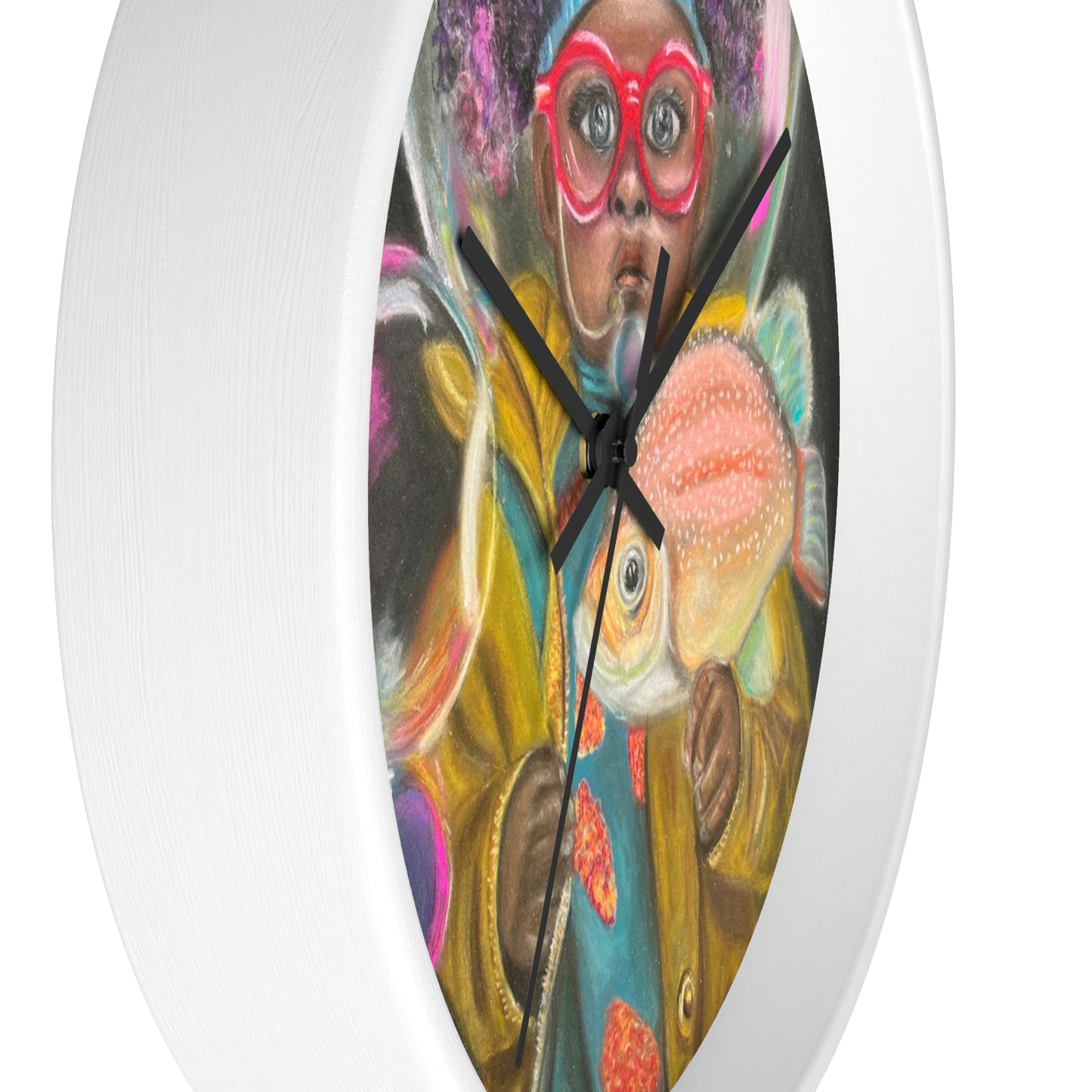 Surreal Art Wall Clock Enzo in the Sea