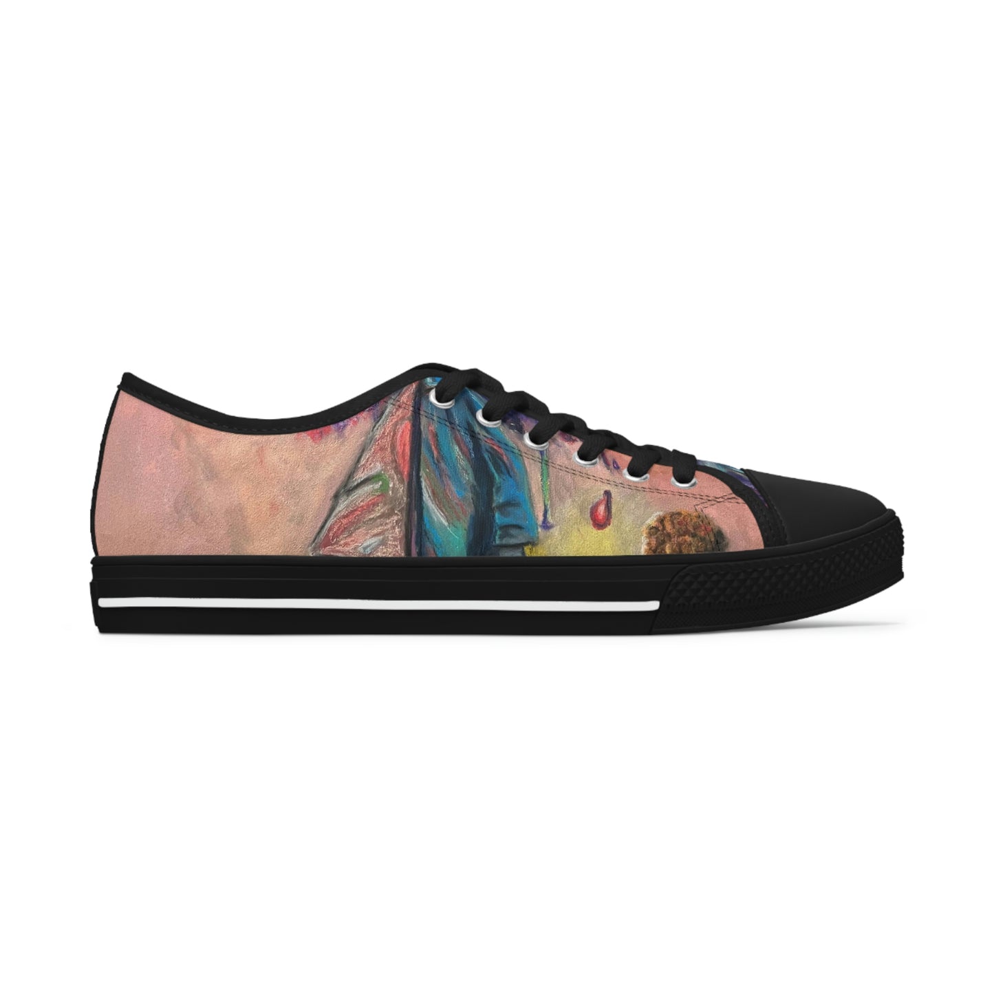 Colorful Surreal Art Women's Low Top Sneakers