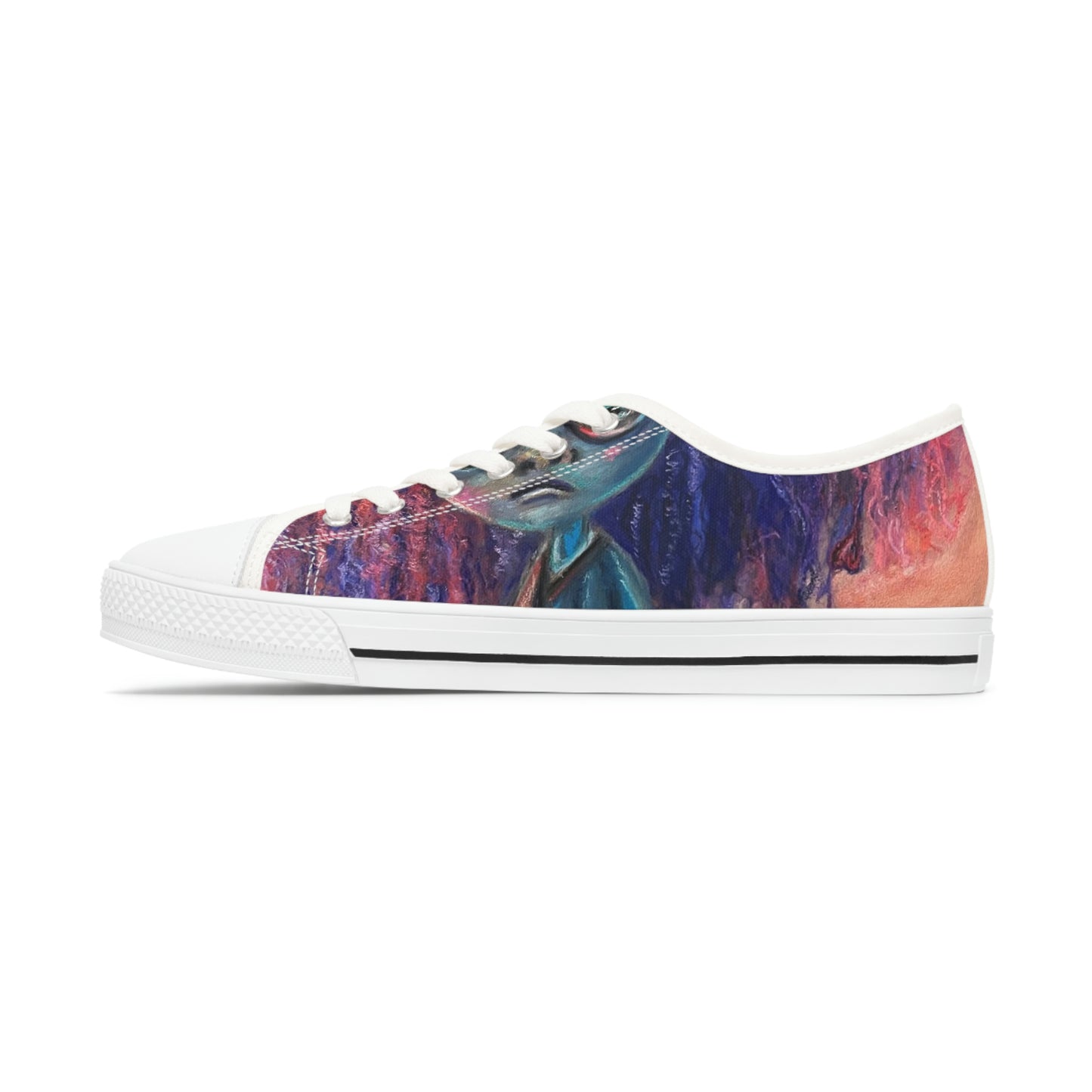 Colorful Surreal Art Women's Low Top Sneakers