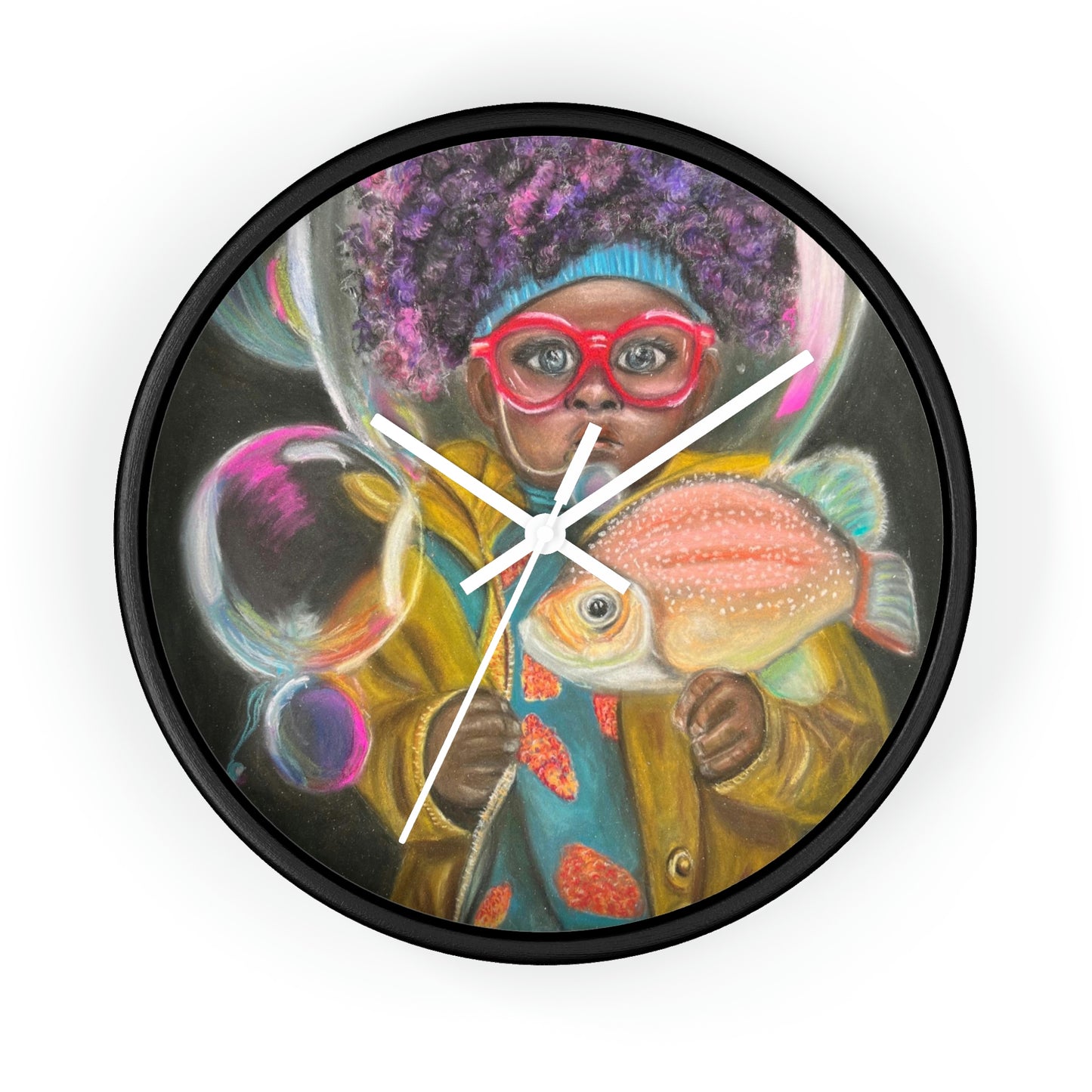 Surreal Art Wall Clock Enzo in the Sea