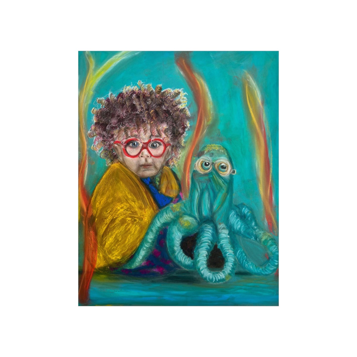 Premium Matte Vertical Posters: Aurelian and his Octopus