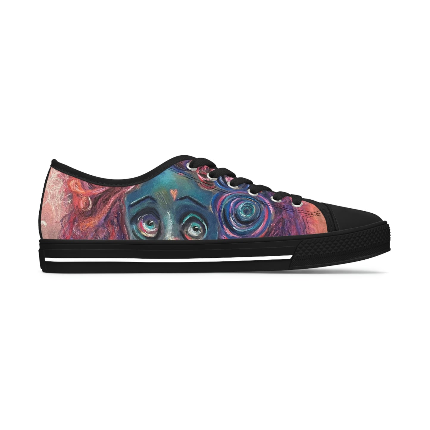 Colorful Surreal Art Women's Low Top Sneakers
