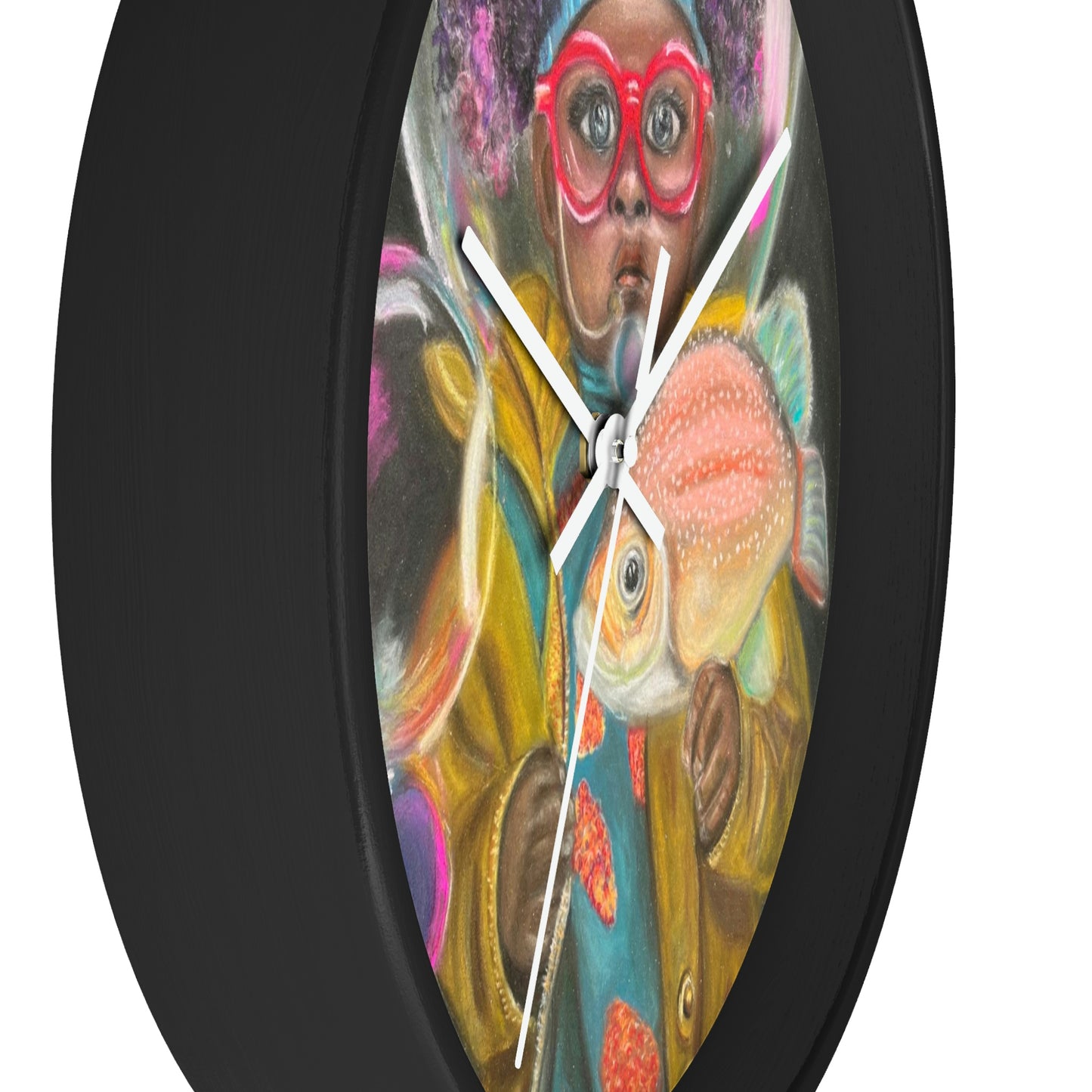 Surreal Art Wall Clock Enzo in the Sea