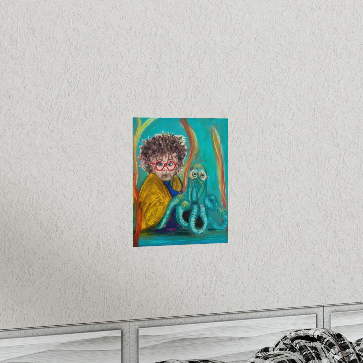 Premium Matte Vertical Posters: Aurelian and his Octopus