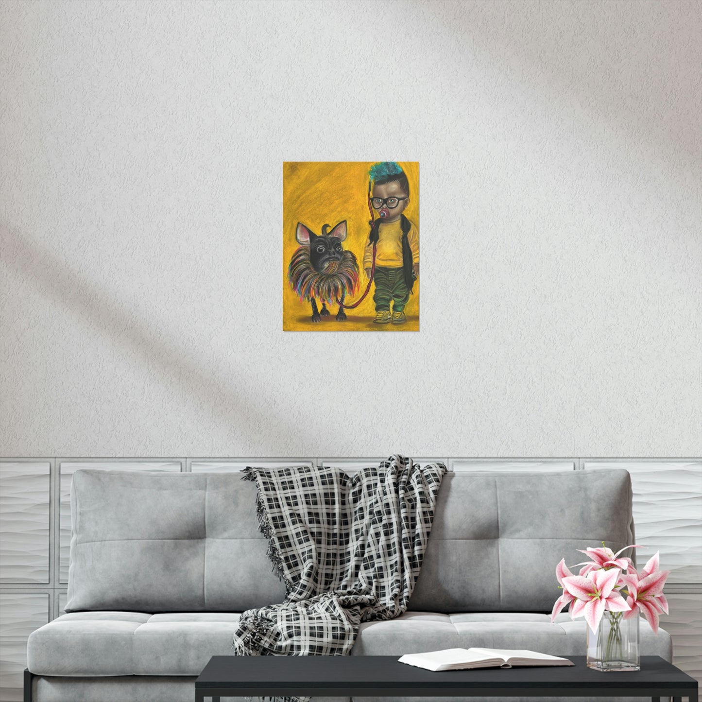 Premium Matte Vertical Posters:Jun Kidlat and his dog Melchor