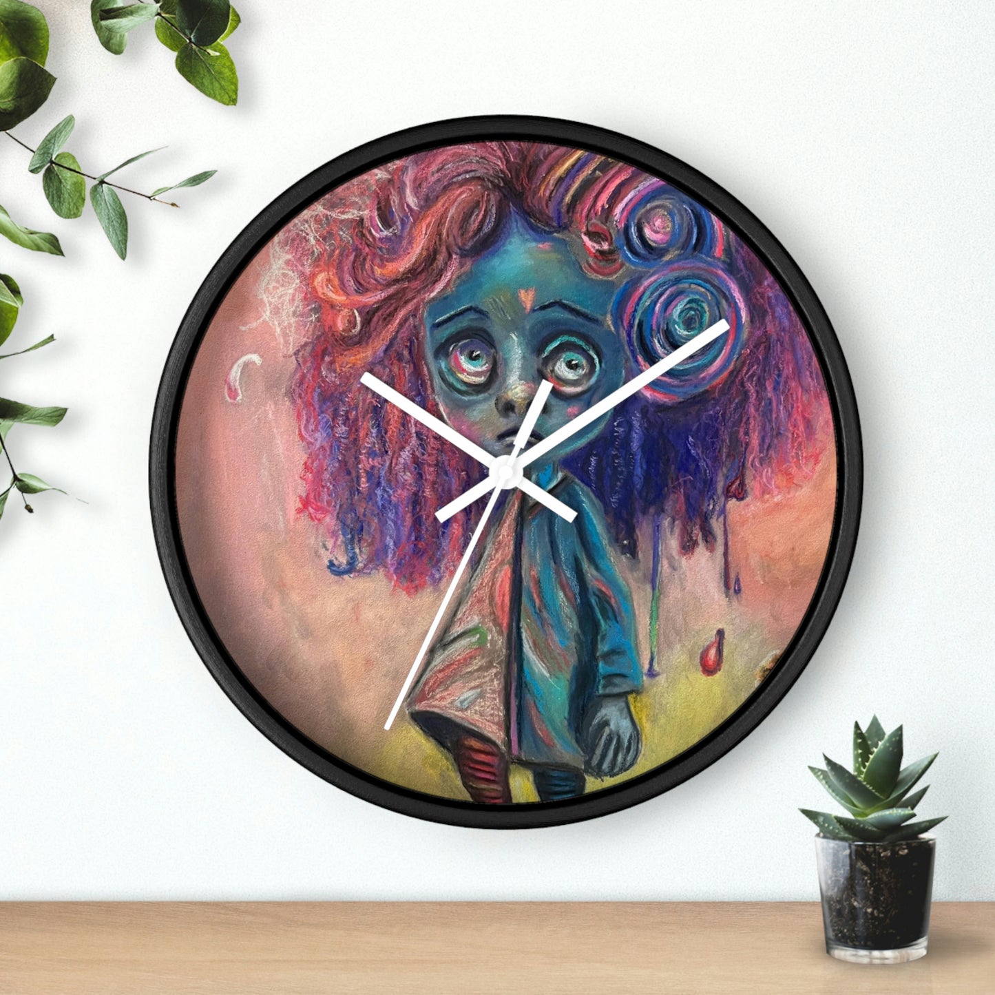 Surreal Art Wall Clock Lottie in Limbo