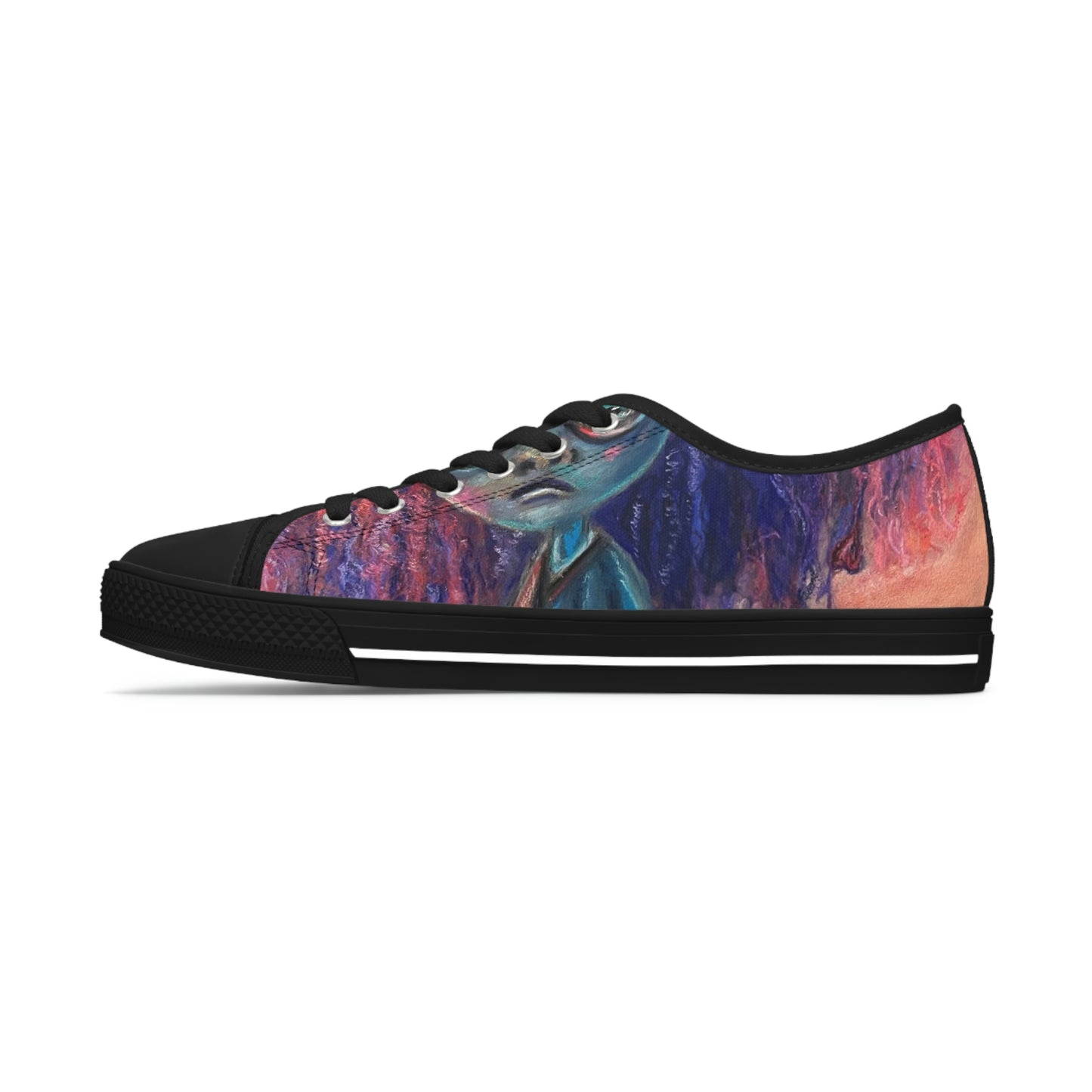 Colorful Surreal Art Women's Low Top Sneakers