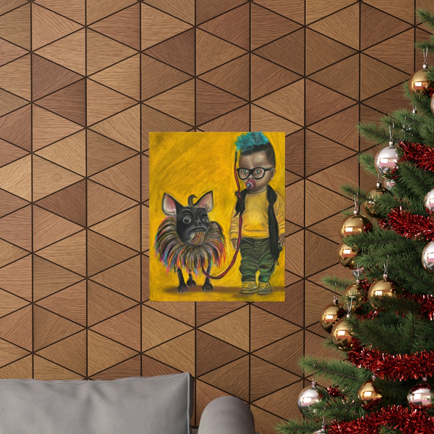 Premium Matte Vertical Posters:Jun Kidlat and his dog Melchor