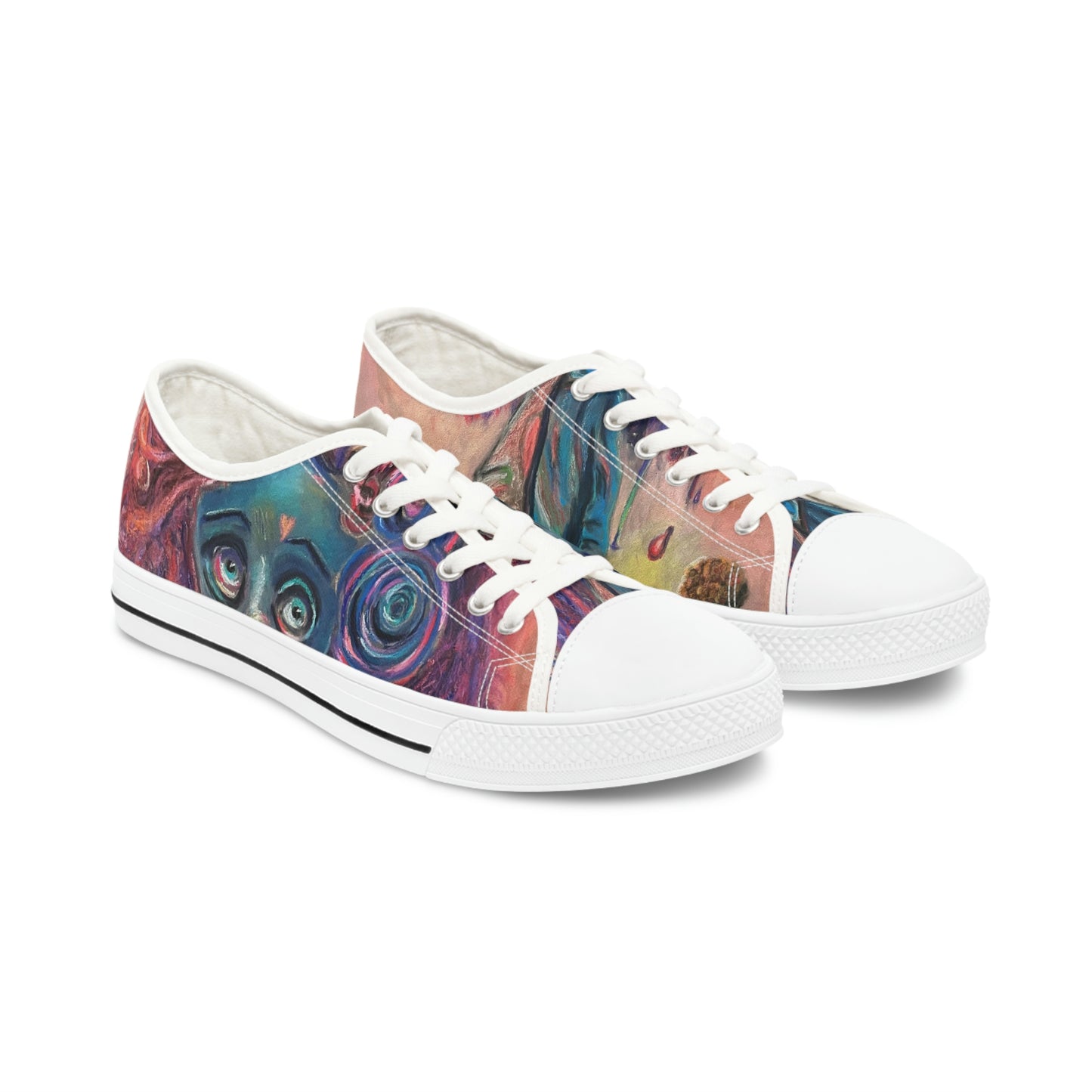 Colorful Surreal Art Women's Low Top Sneakers