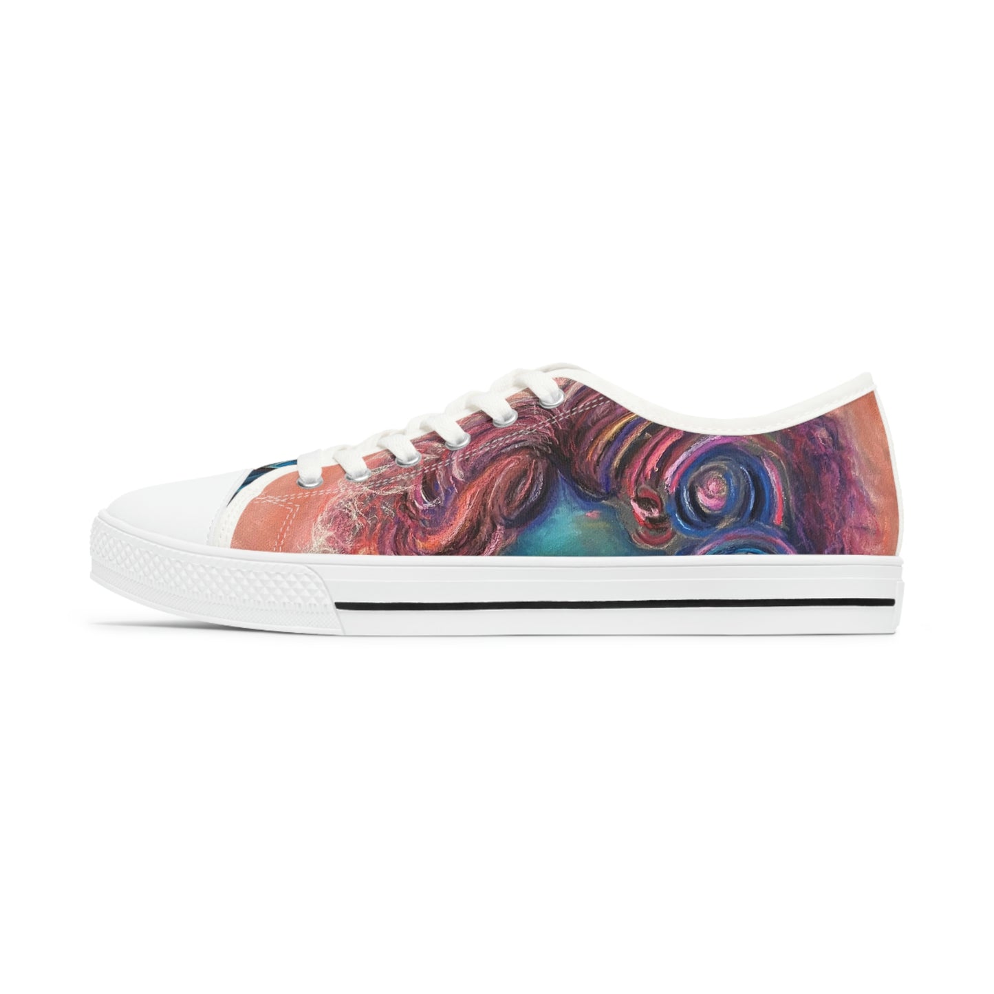 Colorful Surreal Art Women's Low Top Sneakers