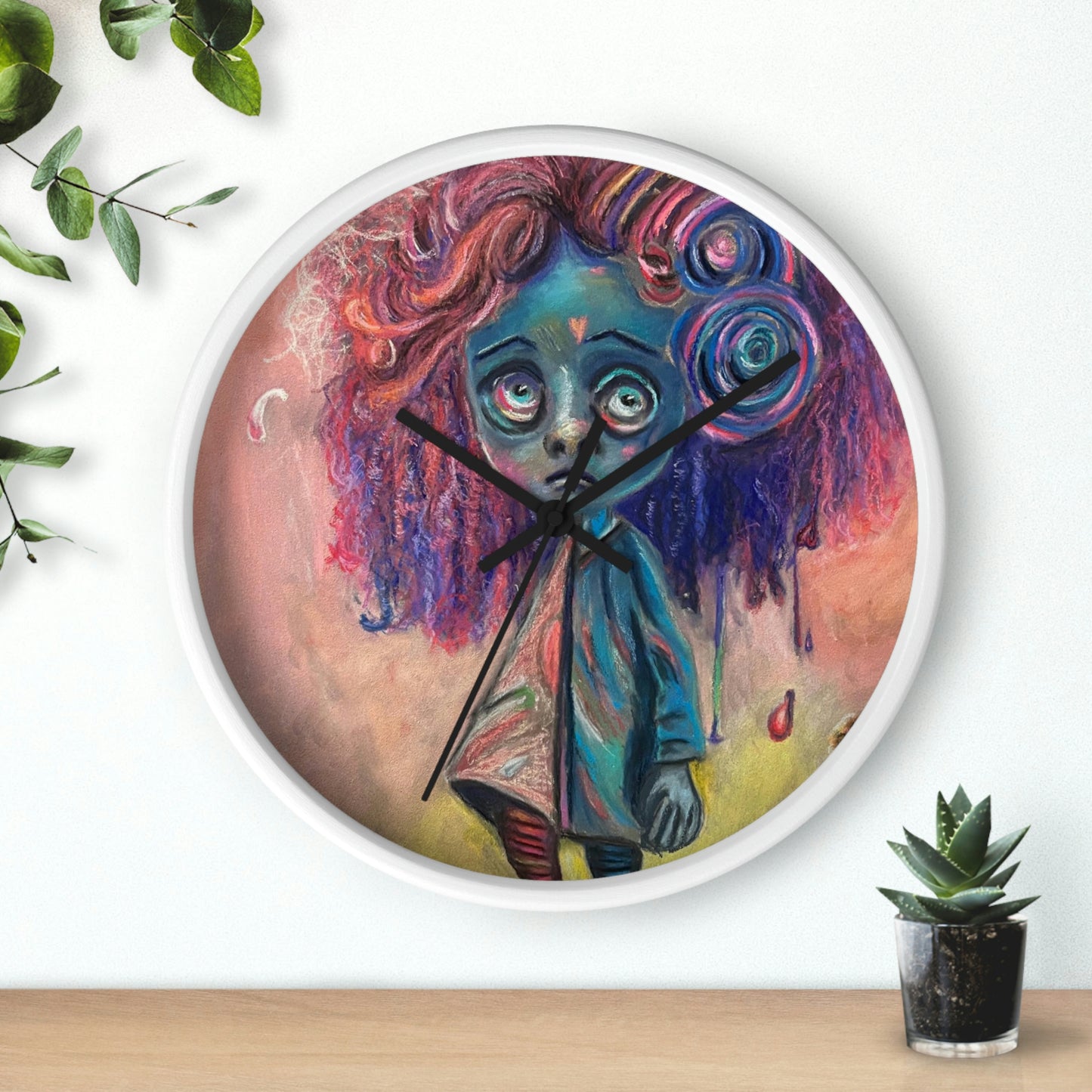 Surreal Art Wall Clock Lottie in Limbo