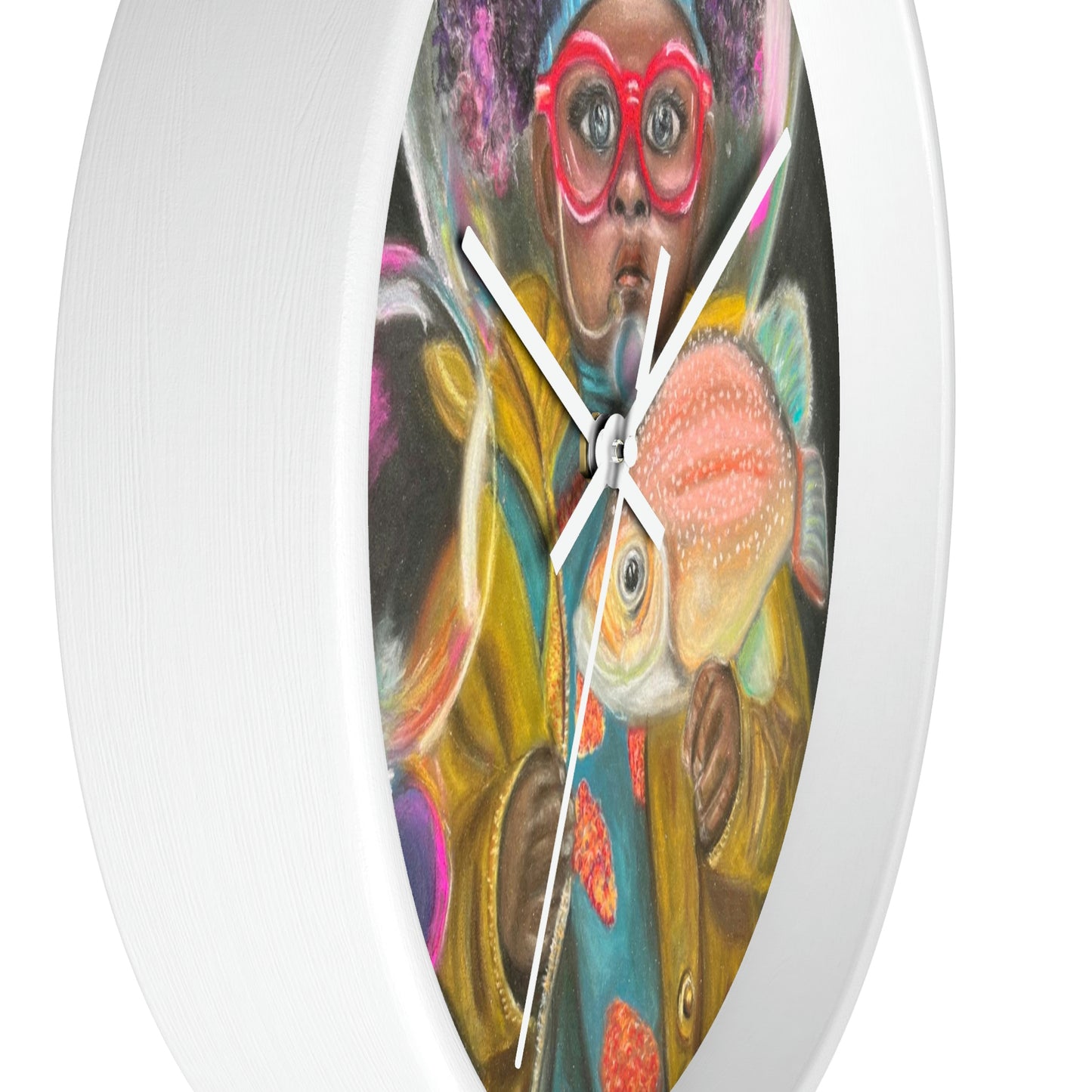 Surreal Art Wall Clock Enzo in the Sea