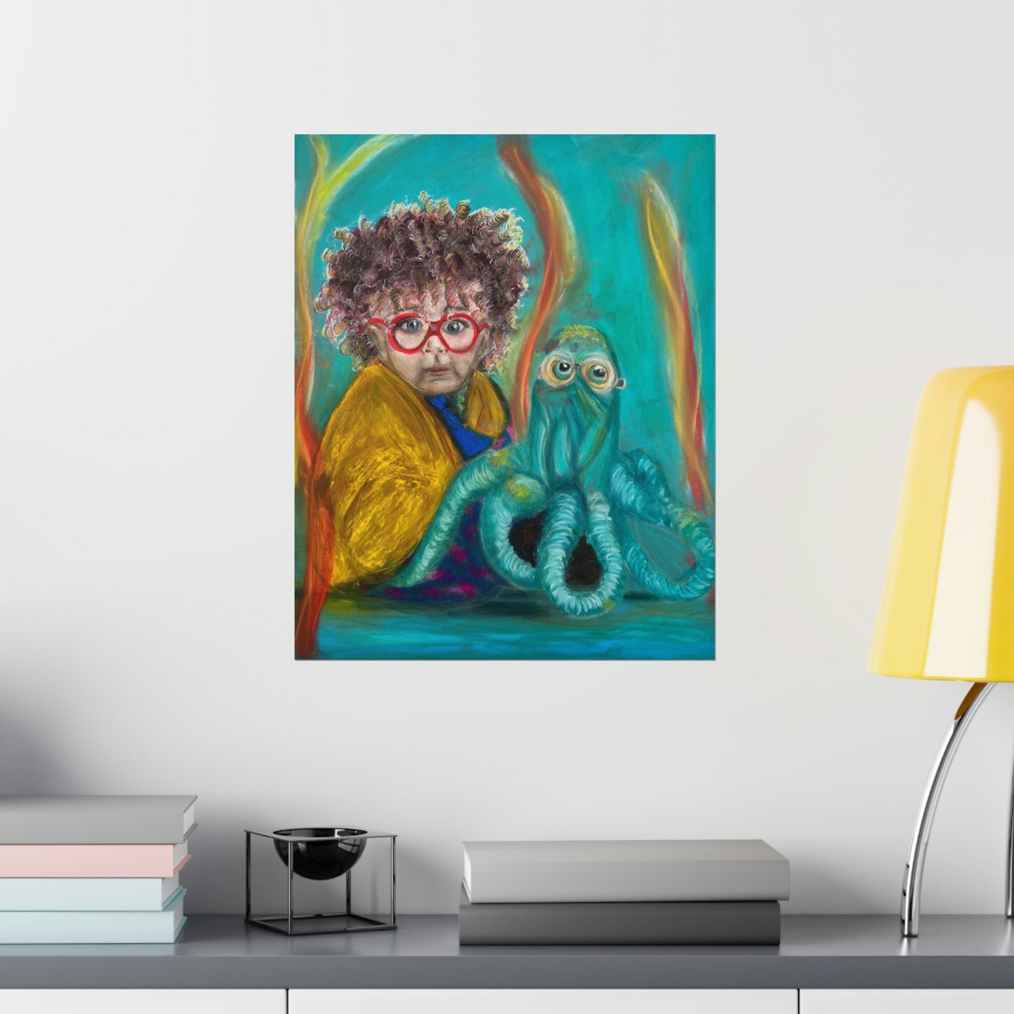 Premium Matte Vertical Posters: Aurelian and his Octopus