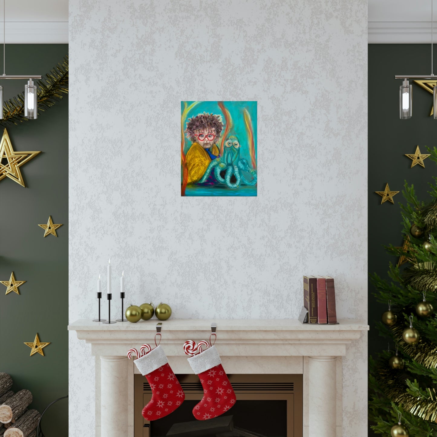 Premium Matte Vertical Posters: Aurelian and his Octopus