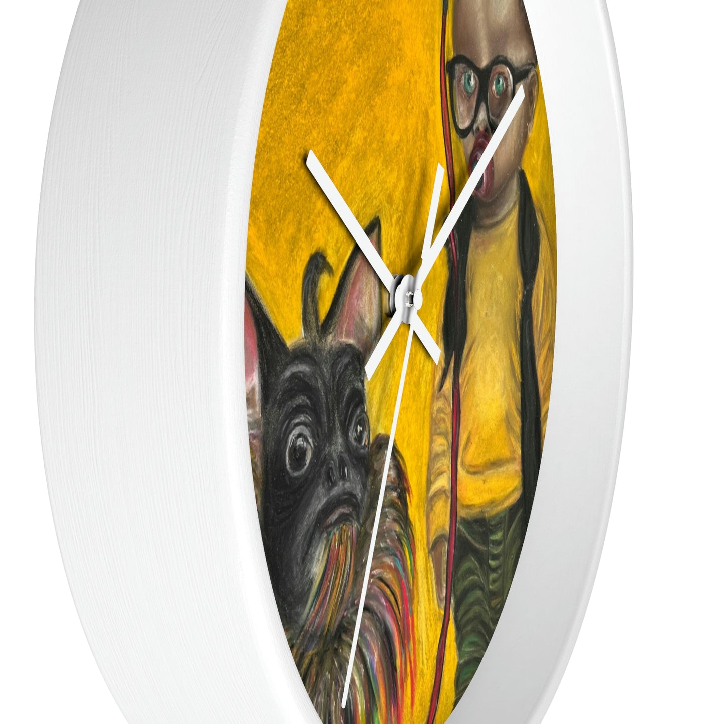Surreal Art Wall Clock Jun Kidlat and his dog Melchor