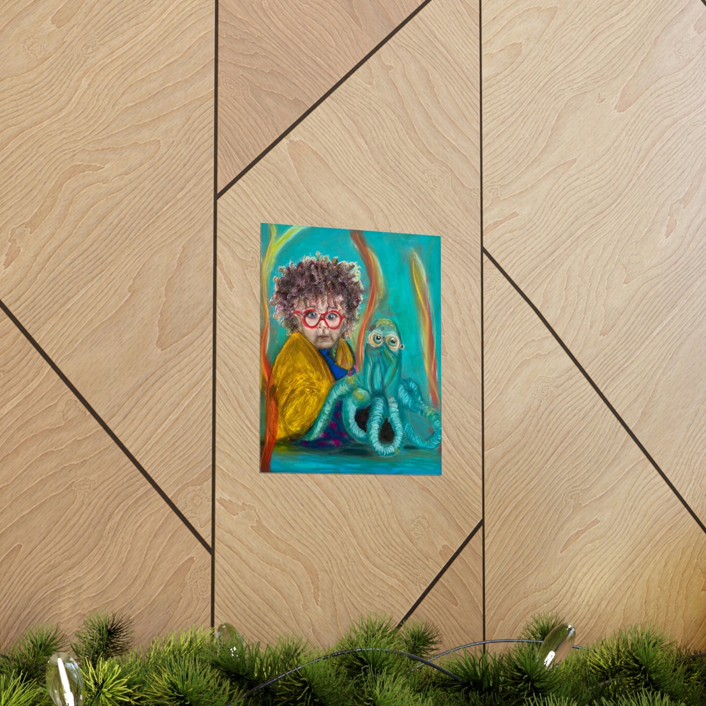 Premium Matte Vertical Posters: Aurelian and his Octopus
