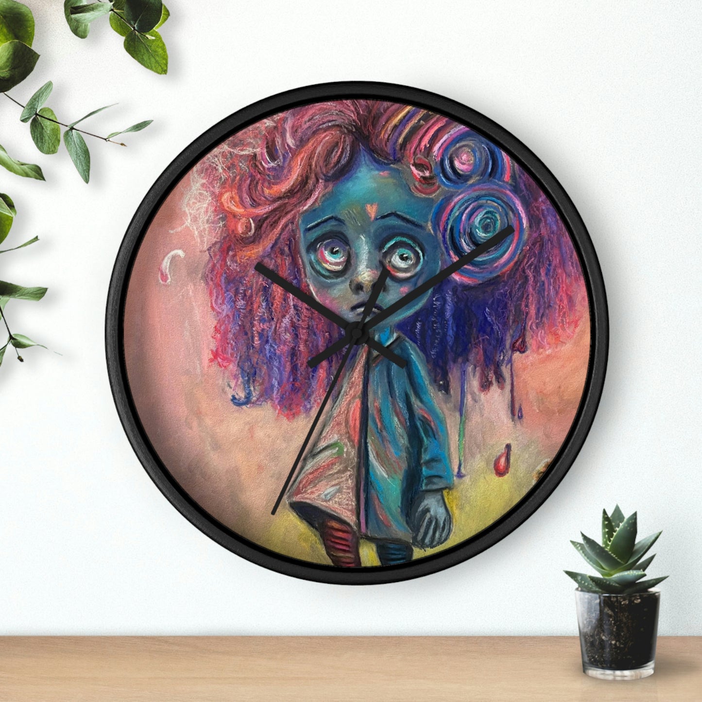 Surreal Art Wall Clock Lottie in Limbo