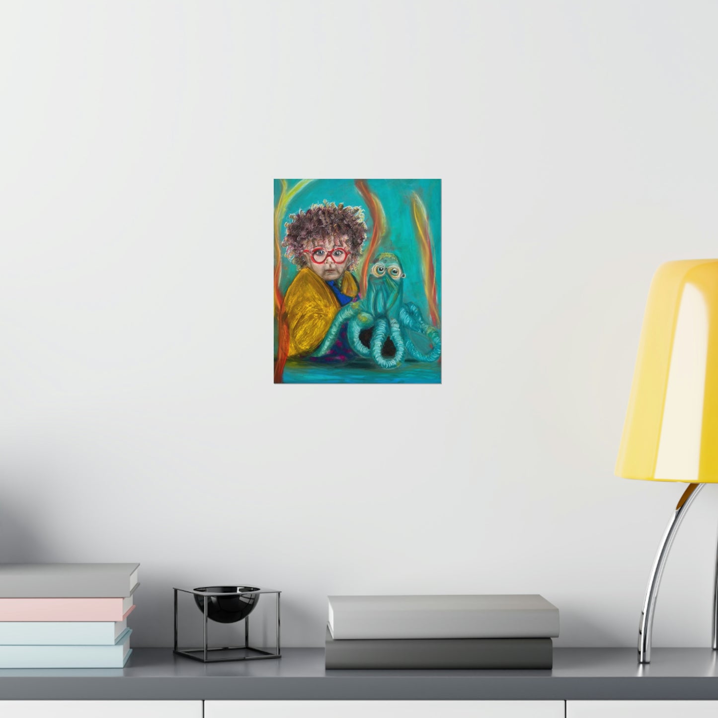 Premium Matte Vertical Posters: Aurelian and his Octopus