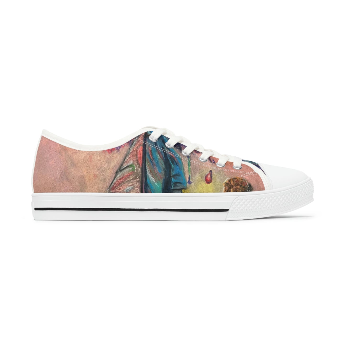Colorful Surreal Art Women's Low Top Sneakers