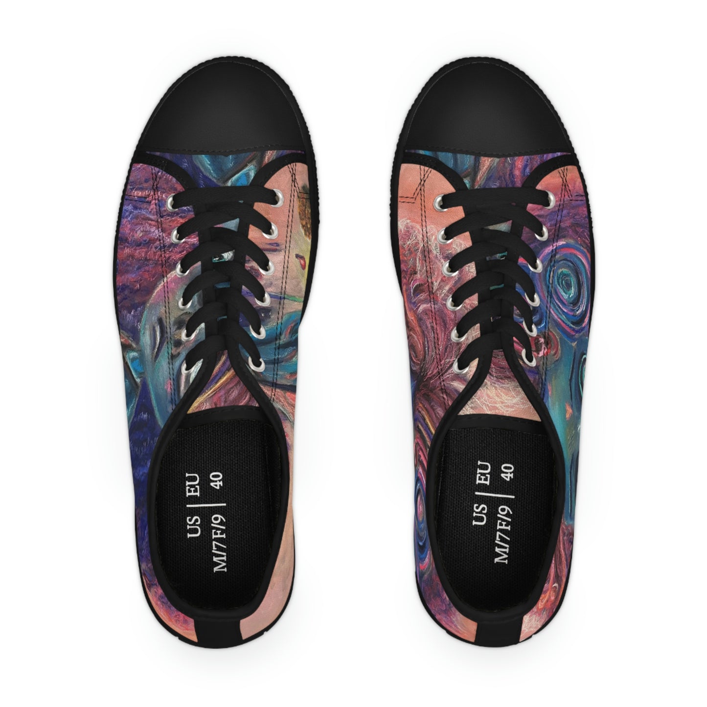 Colorful Surreal Art Women's Low Top Sneakers