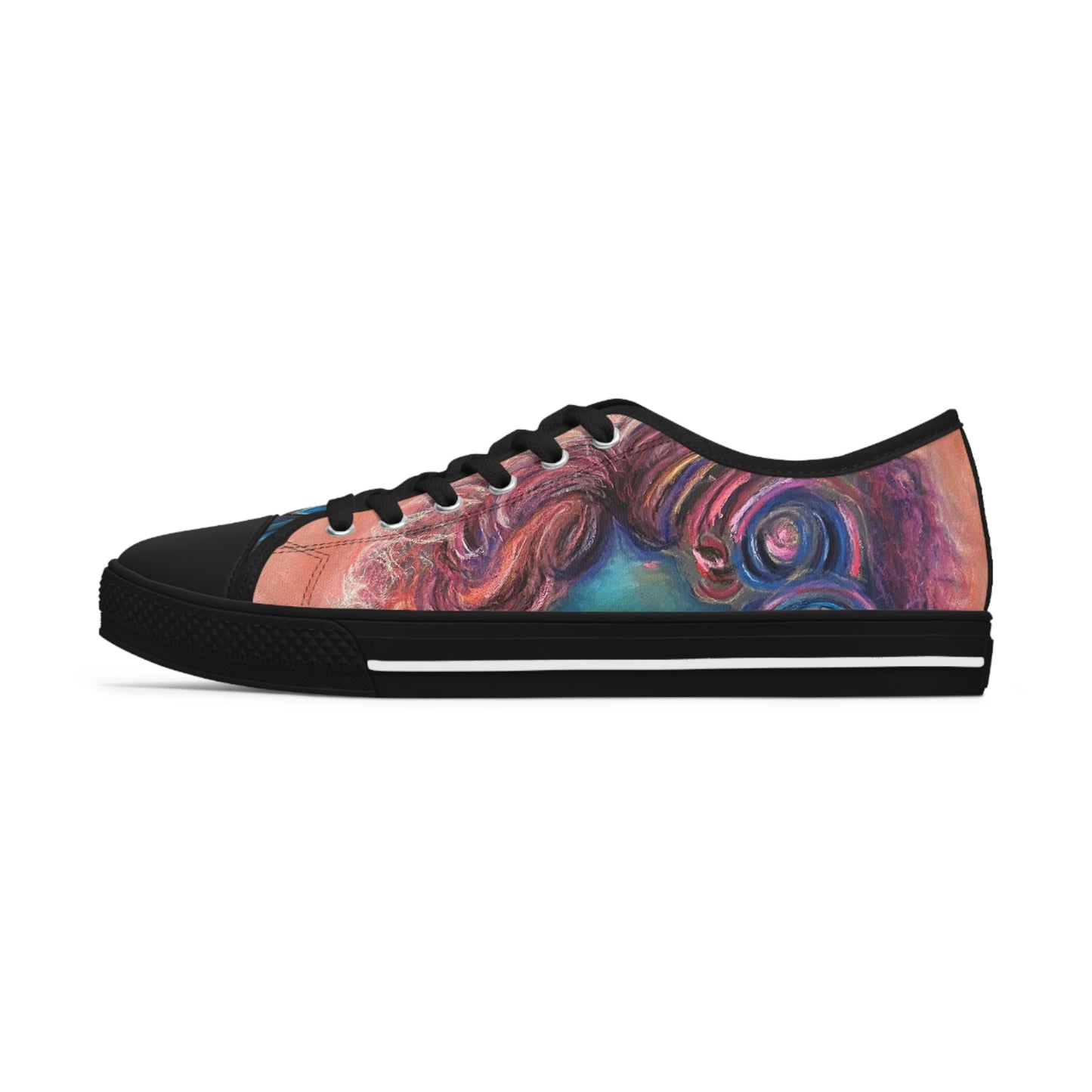 Colorful Surreal Art Women's Low Top Sneakers