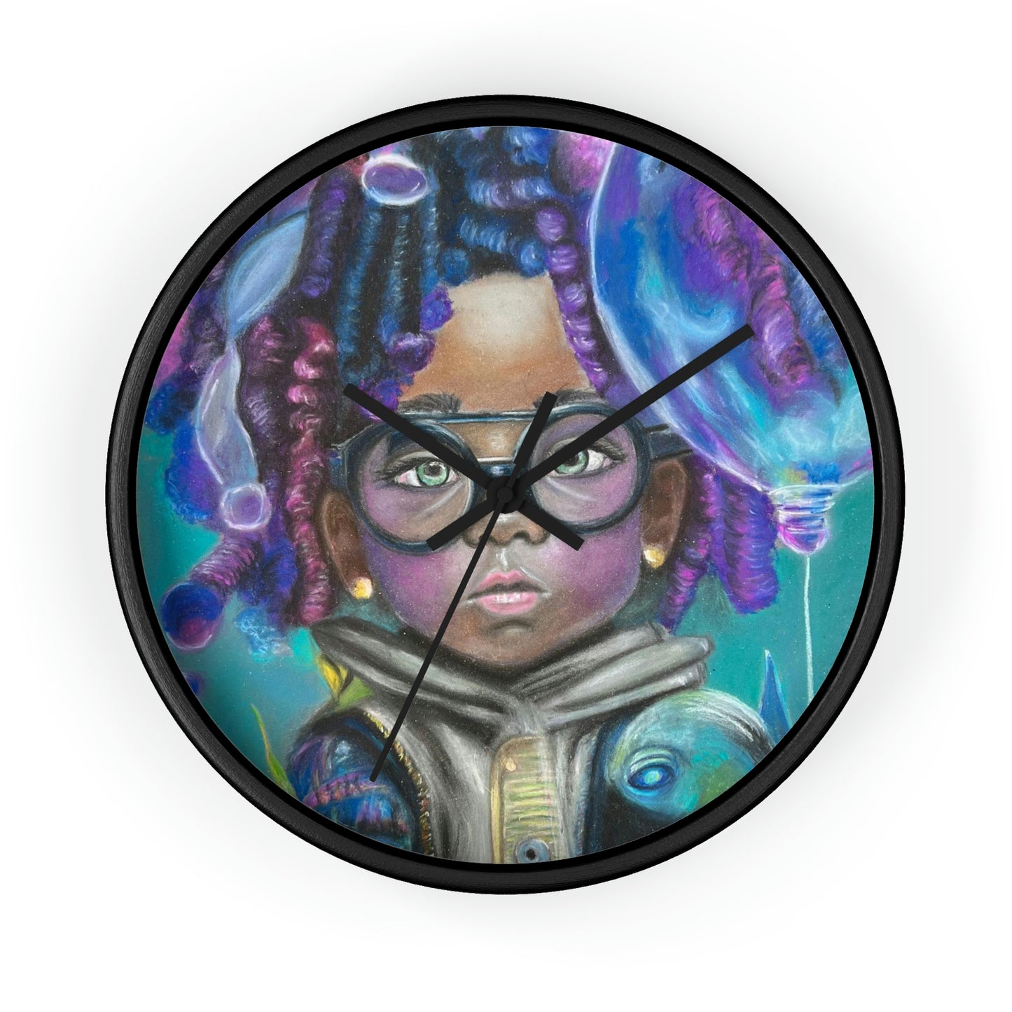 Surreal Art Wall Clock Amari Under Water
