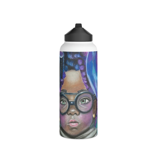 Colorful Surreal Art Stainless Steel Water Bottle, Standard Lid