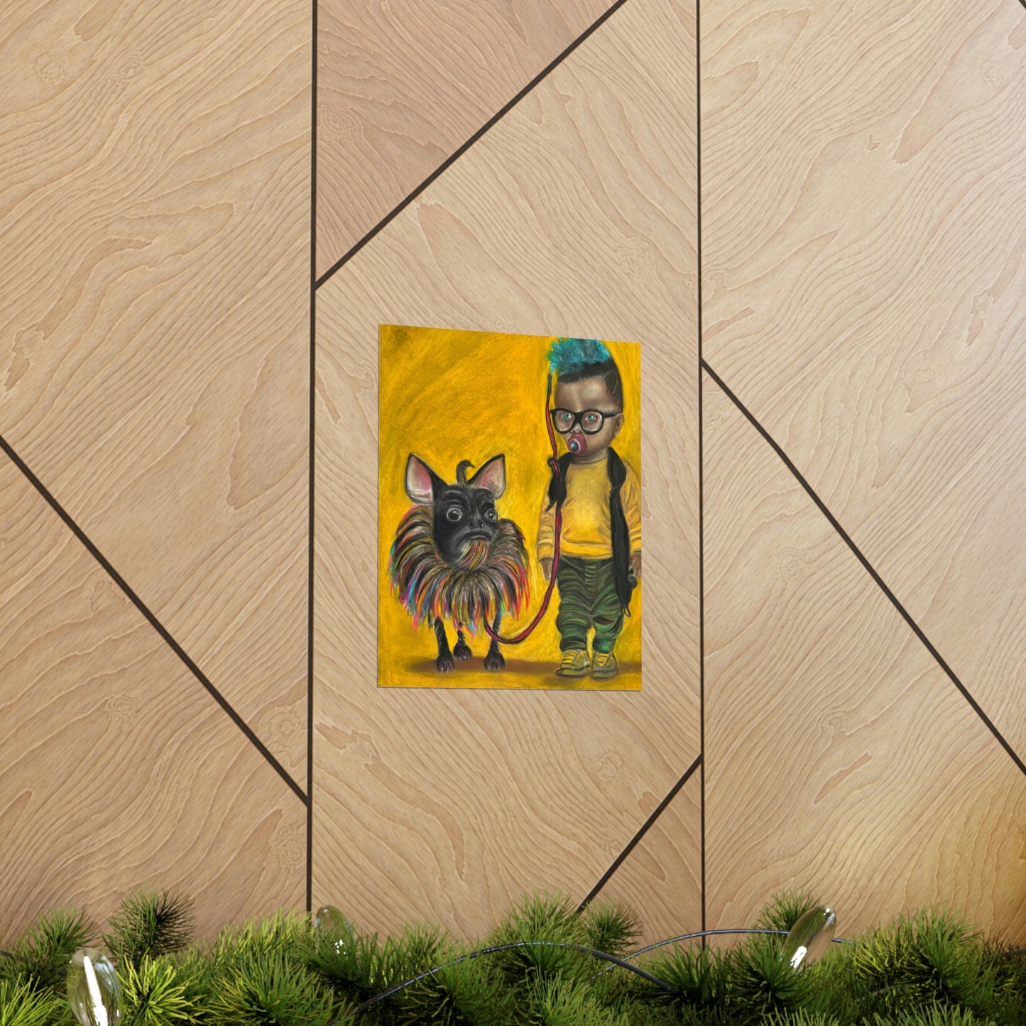 Premium Matte Vertical Posters:Jun Kidlat and his dog Melchor